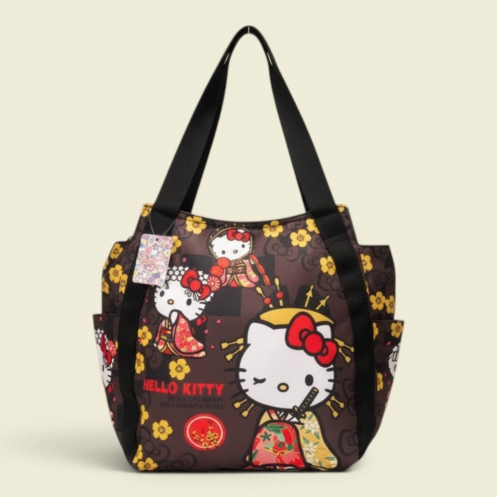 Sanrio Hello Kitty Kimono Balloon Tote Bag Masashi Japan Exclusive NWT